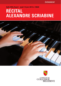 récital alexandre scriabine - Collonge