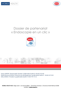 Dossier de partenariat « Endoscopie en un clic