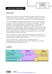 Conjugaison - Fiche Outil: commentaires