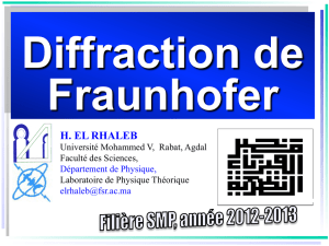 Diffraction - 2012 - Faculté des Sciences de Rabat