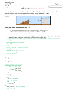 Lycée René Cassin Terminale S Physique Chap 10 о