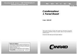 Condensateur 1 Farad Boost - www.produktinfo.conrad.com