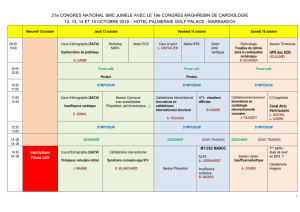 Pré-programme - Club des Cardiologues du Sport