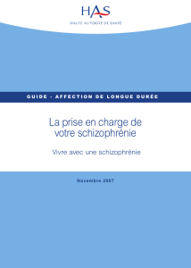 Guide patient : Vivre avec une schizophrénie