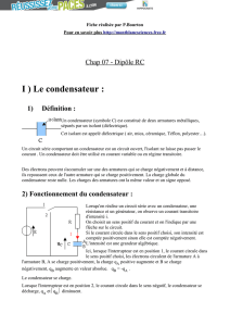 I ) Le condensateur