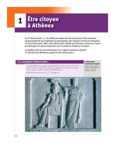Être citoyen à Athènes - Hachette