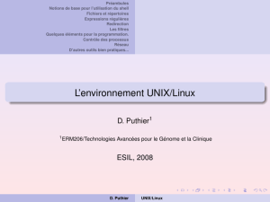 L`environnement UNIX/Linux