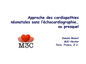 Approche des cardiopathies néonatales sans l`échocardiographie