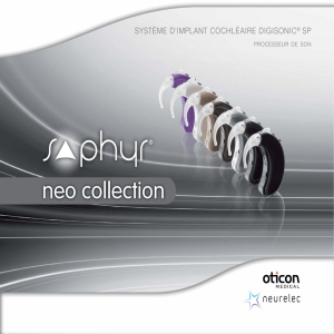 Saphyr neo collection - Brochure utilisateur
