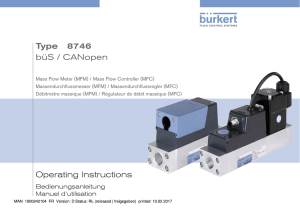 Operating Instructions Type 8746 büS / CANopen