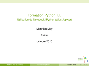 Formation Python ILL