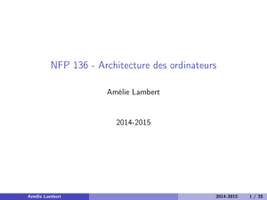 NFP 136 - Architecture des ordinateurs - Deptinfo
