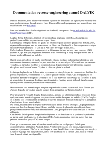 Reverse engineering avancé android DALVIK..