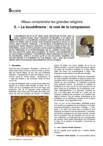 Le bouddhisme : la voie de la compassion