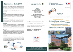 Vos contacts Les missions de la DRFiP Conseil et expertise Impôts