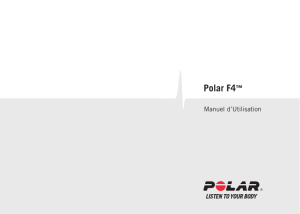 Polar F4 Manuel d`Utilisation