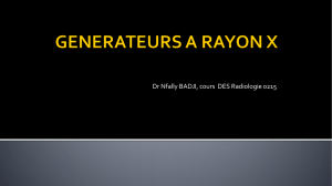 GENERATEURS A RAYON X
