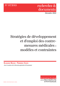 Stratégies de développement et d`emploi des contre