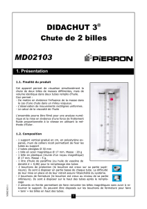 DIDACHUT 3® Chute de 2 billes MD02103