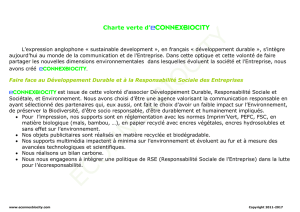 notre charte - ECONNEXBIOCITY Communication et Développement