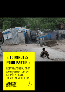 15 minutes pour partir - Amnesty International
