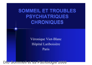 sommeil et troubles psychiatriques chroniques sommeil et