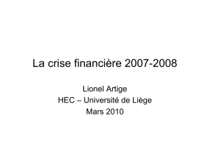 La crise financière 2007-2008