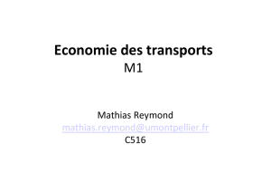 Microsoft PowerPoint - Economie des Transports M1