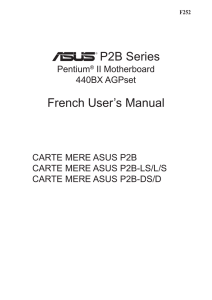 P2B Series French User`s Manual