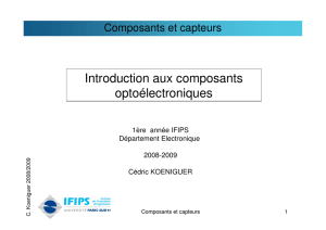Introduction aux composants optoélectroniques