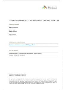 économie morale » et protestation