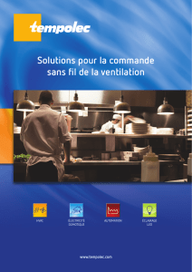 Solutions pour la commande sans fil de la ventilation