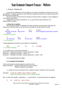 Stage Grammaire Comparée Français – Wallisien