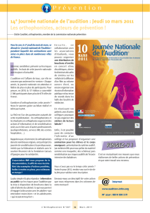 Prévention - Fédération Nationale des Orthophonistes