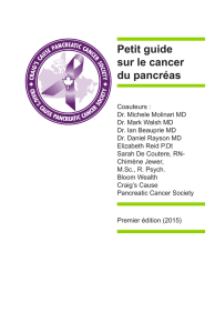 Petit guide sur le cancer du pancréas