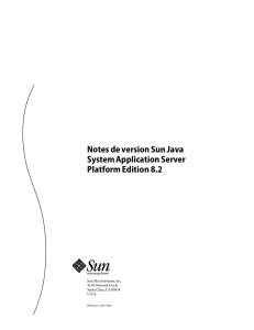 Notes de version Sun Java System Application Server Platform