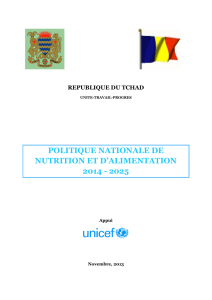 Politique nationale de nutrition et d`alimentation 2014-2025