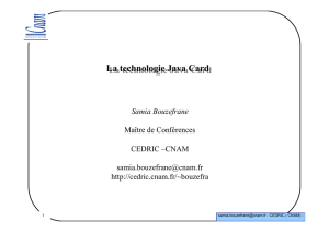 Cours de Java Card - Deptinfo