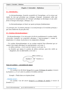 Chapitre I. Généralités - Définitions I.1 : Introduction : La