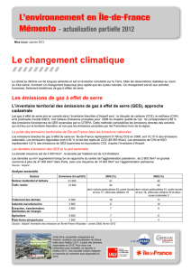 12. Le changement climatique