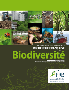 Prospective 2009 - Fondation pour la Recherche sur la Biodiversité