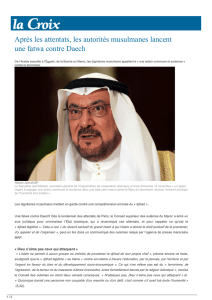 les autorités musulmanes du monde condamnent Daesch