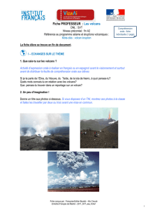 Vizafiche – Les volcans - la page des profs de l`institut francais de