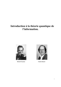 Introduction à la théorie quantique de l`information.