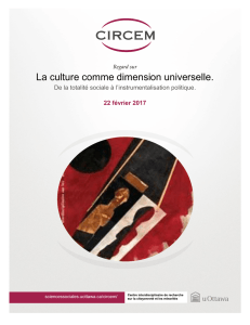 La culture comme dimension universelle.