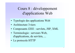 Cours 8 : développement d`applications Web - Deptinfo