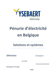 Pénurie d`électricité en Belgique