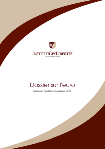 Rapport Euro - Institut Des Libertés