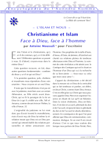 Christianisme et Islam - Reseau