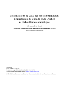 Les émissions de GES des sables bitumineux v1.3